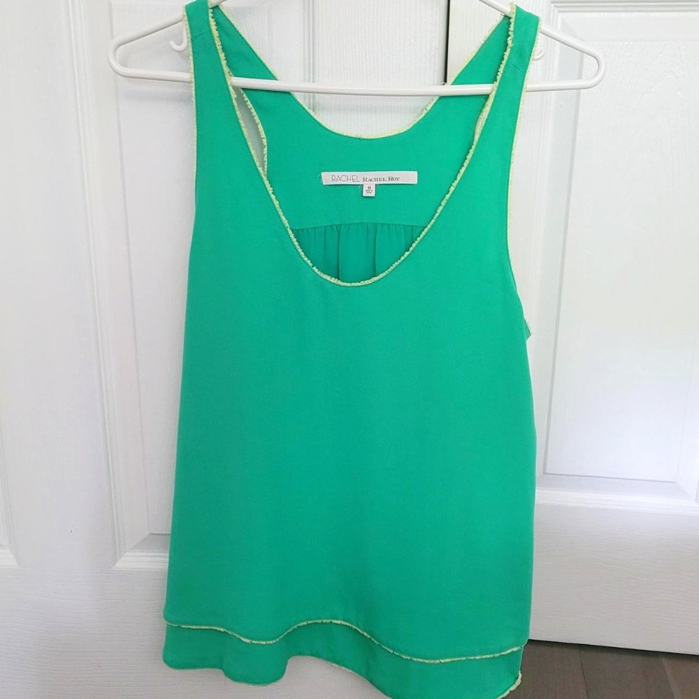 Rachel Roy Green Summer Swing Top